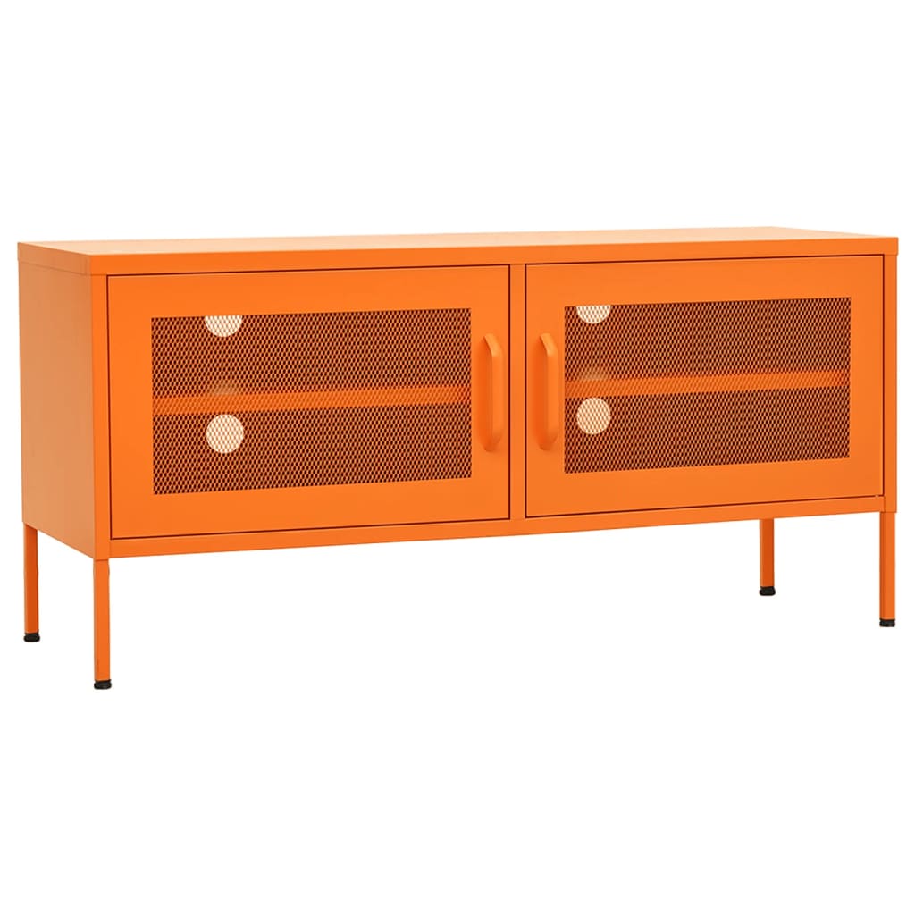 Narancssárga acél tv-szekrény 105 x 35 x 50 cm Narancssárga acél tv-szekrény 105 x 35 x 50 cm