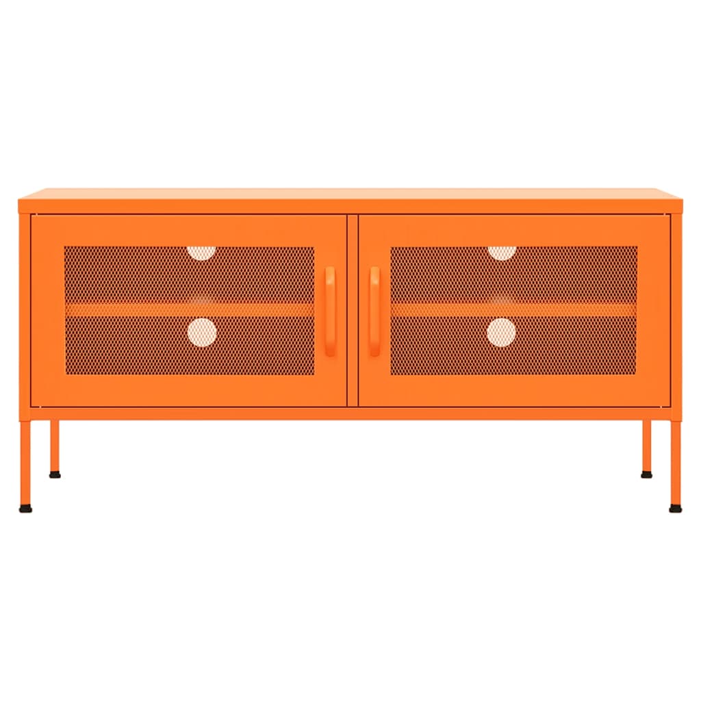 Narancssárga acél tv-szekrény 105 x 35 x 50 cm Narancssárga acél tv-szekrény 105 x 35 x 50 cm