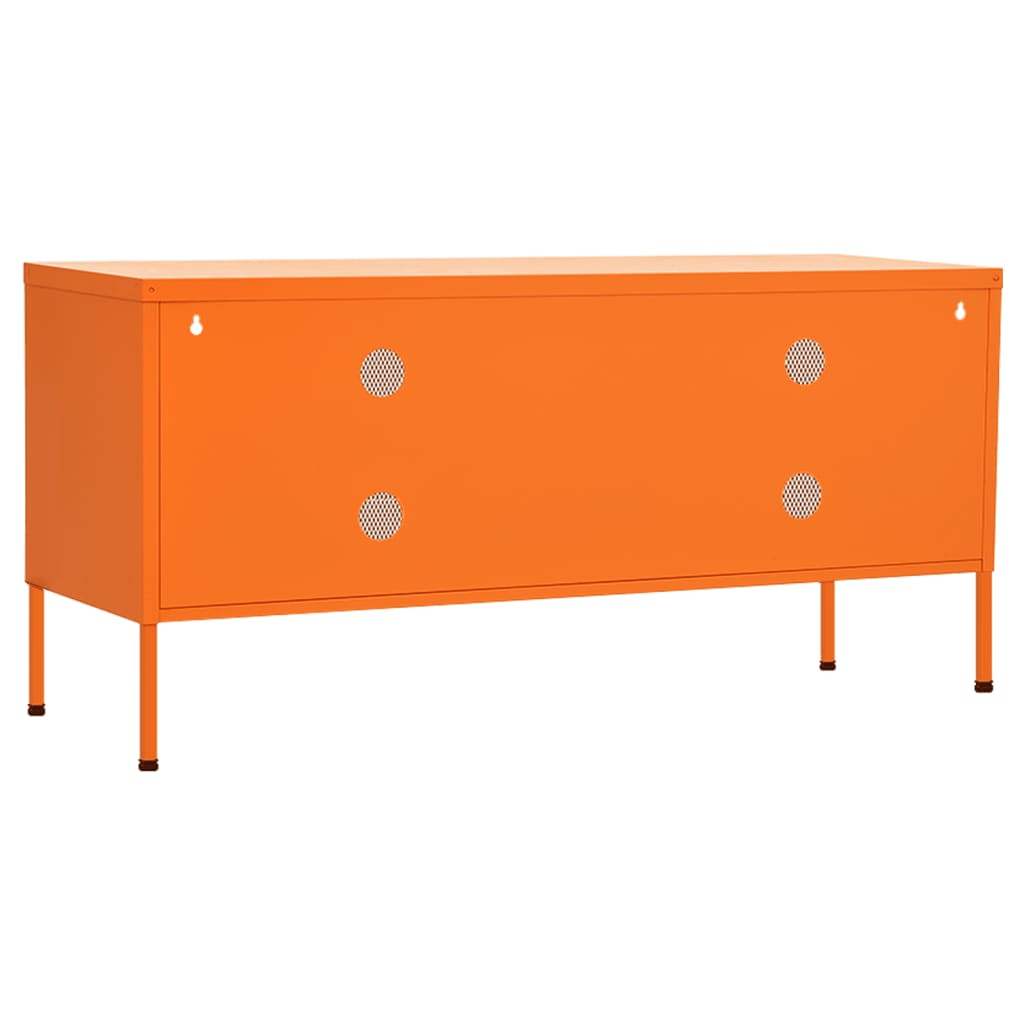Narancssárga acél tv-szekrény 105 x 35 x 50 cm Narancssárga acél tv-szekrény 105 x 35 x 50 cm