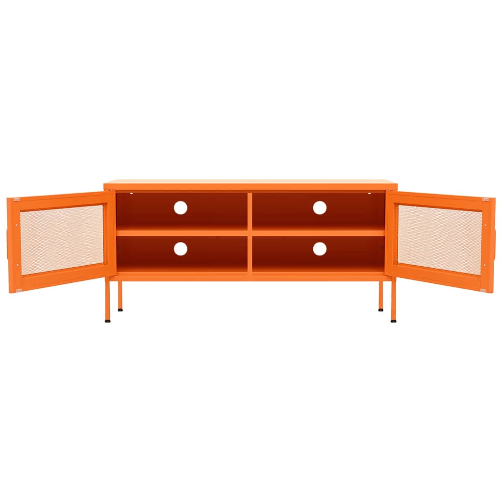 Narancssárga acél tv-szekrény 105 x 35 x 50 cm Narancssárga acél tv-szekrény 105 x 35 x 50 cm