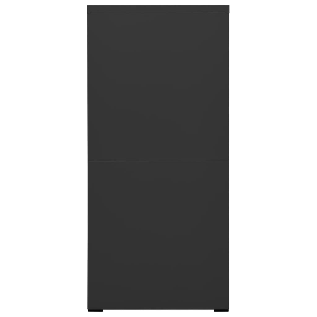 Antracitszürke acél irattartó szekrény 46 x 62 x 133 cm