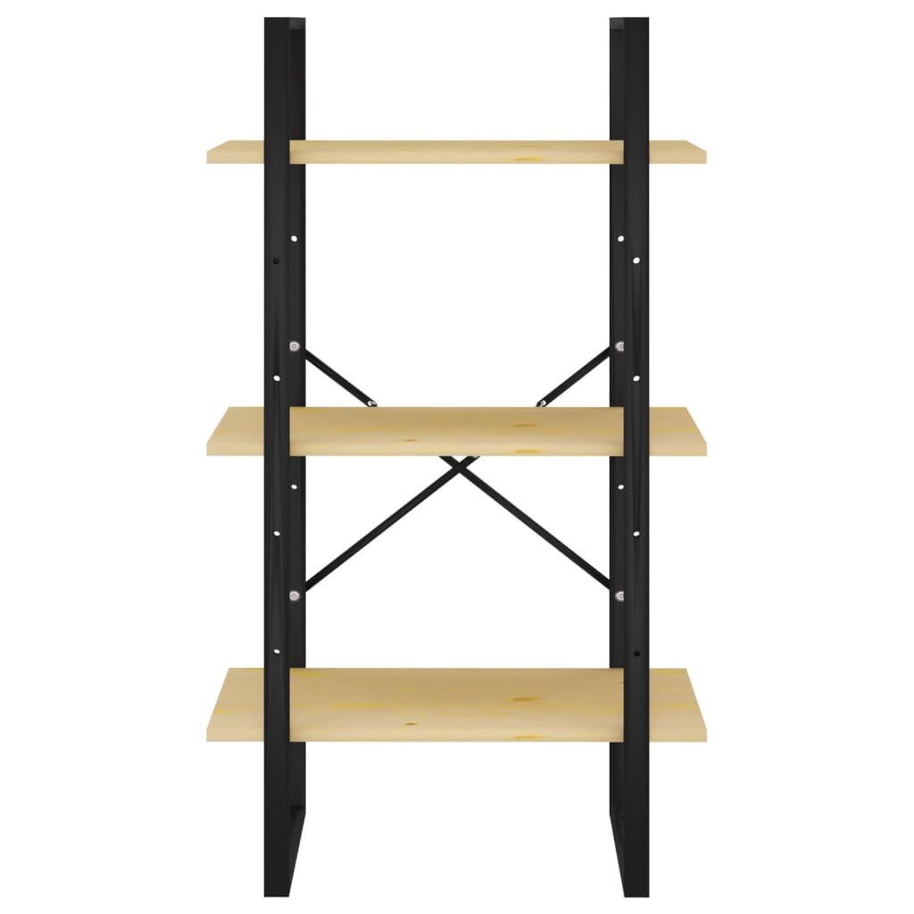 Tömör fenyőfa tárolópolc 60 x 30 x 105 cm