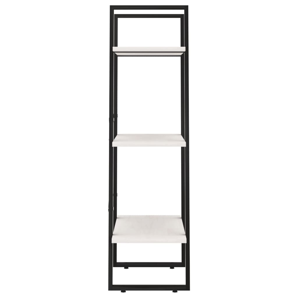 Fehér tömör fenyőfa tárolópolc 60 x 30 x 105 cm