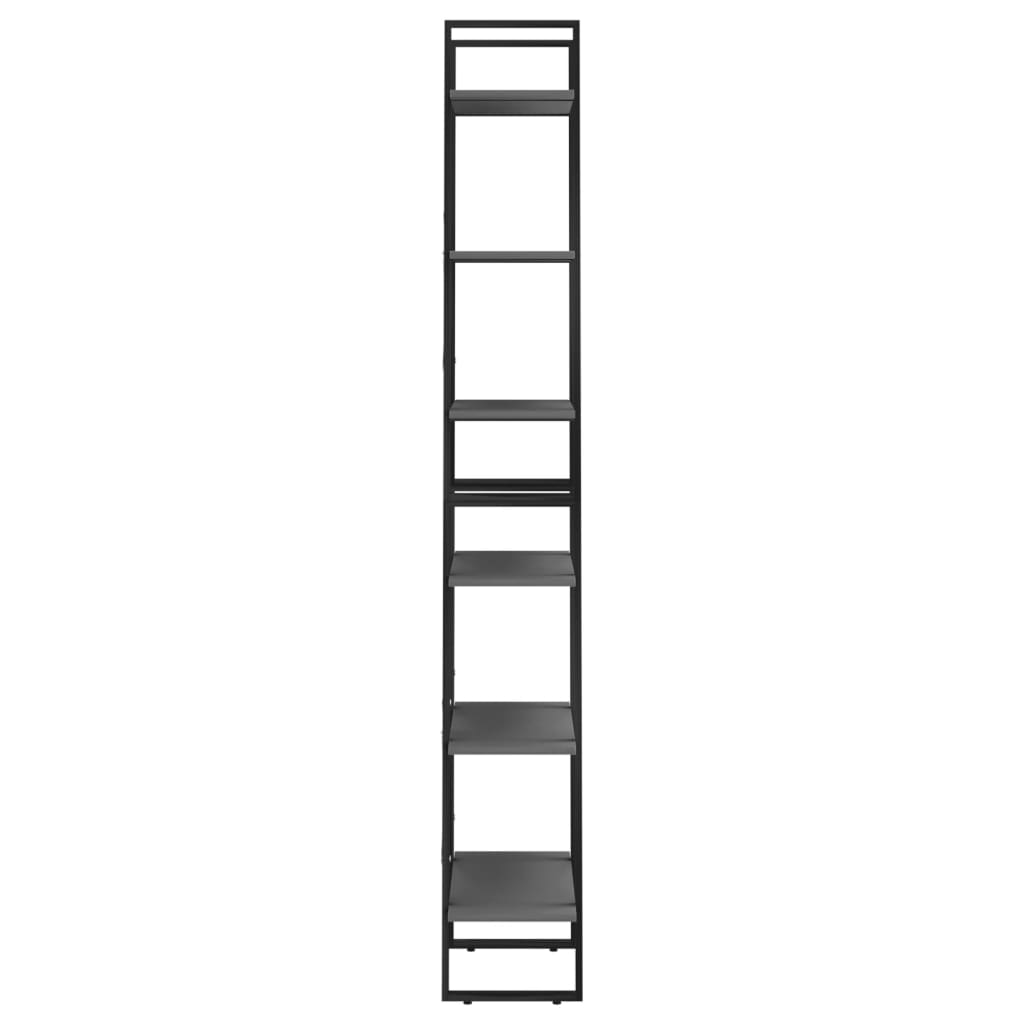 2 db szürke forgácslap tárolópolc 60 x 30 x 210 cm