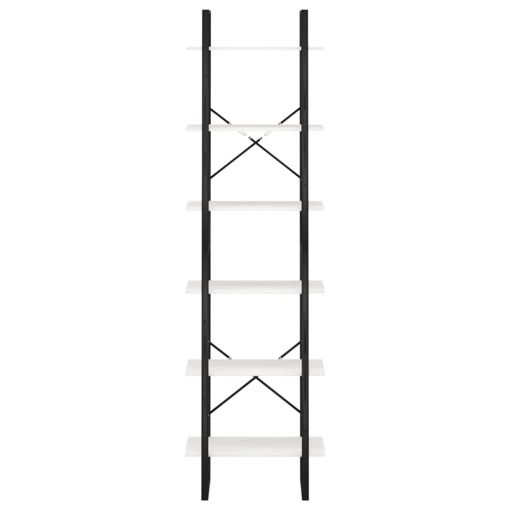 Fehér tömör fenyőfa tárolópolc 60 x 30 x 210 cm