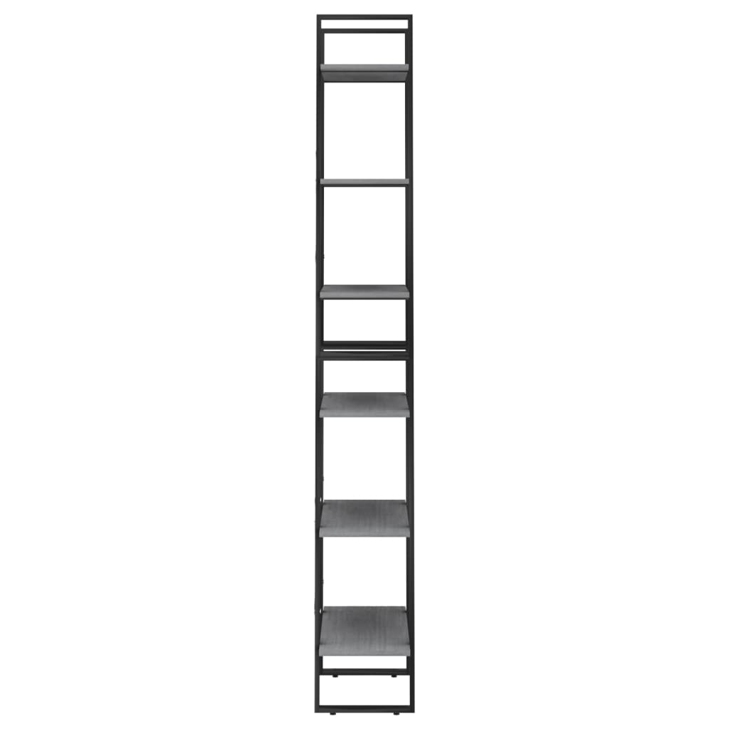 2 db szürke tömör fenyőfa tárolópolc 60 x 30 x 210 cm