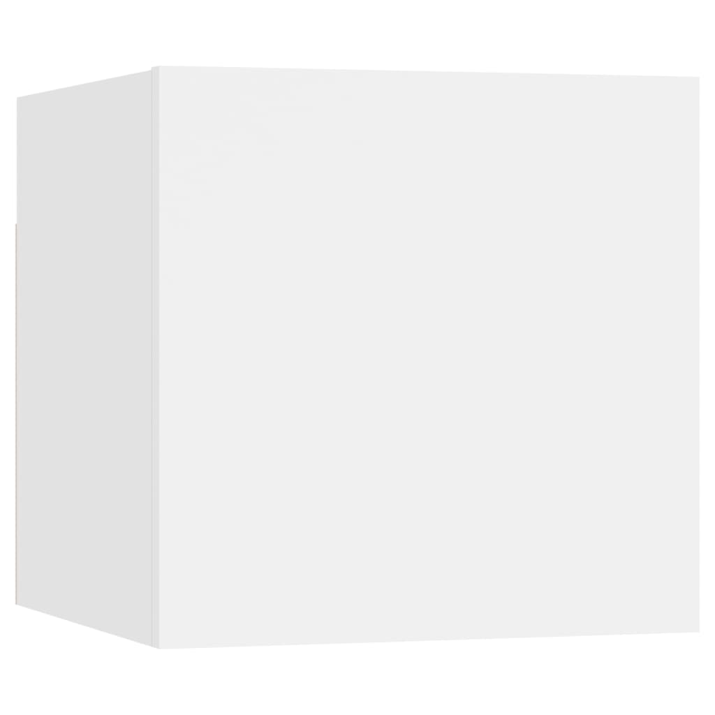 8 részes fehér forgácslap tv-szekrényszett