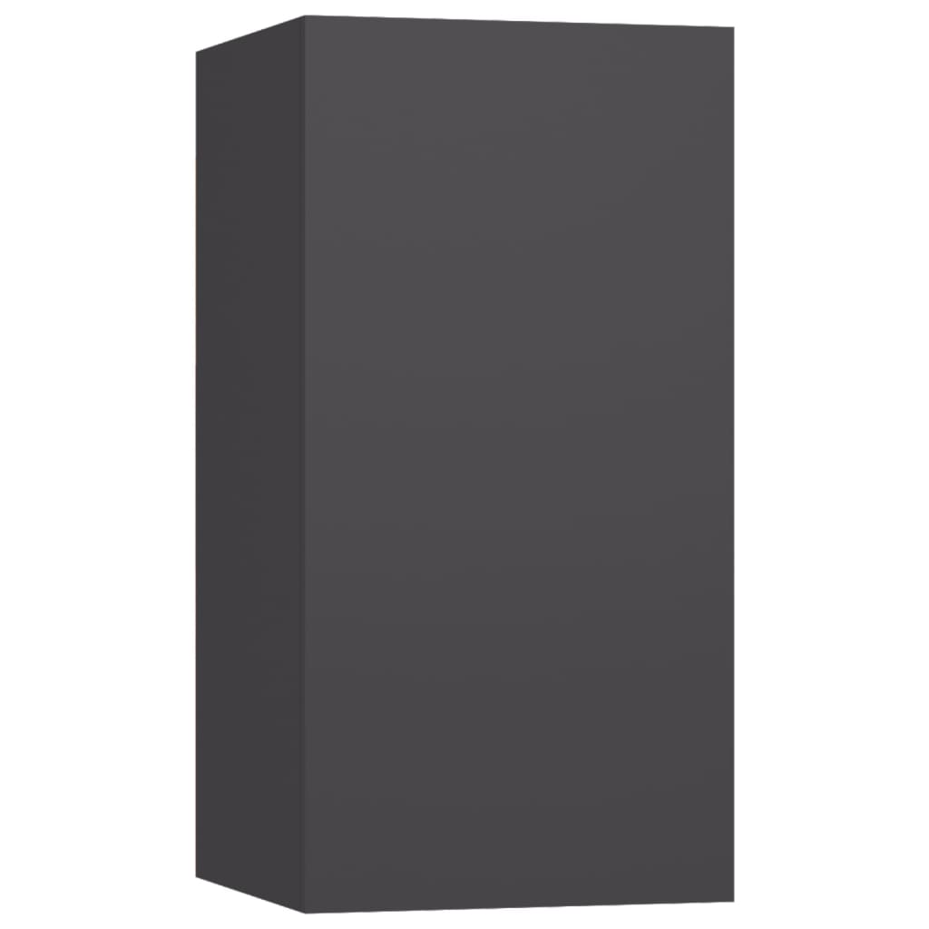 4 db szürke forgácslap tv-szekrény 30,5 x 30 x 60 cm 4 db szürke forgácslap tv-szekrény 30,5 x 30 x 60 cm