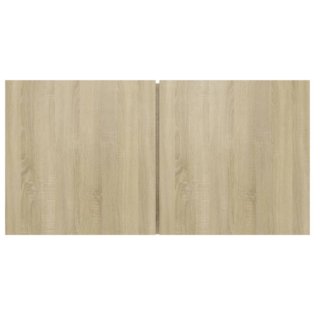 8 részes sonoma-tölgyszínű forgácslap tv-szekrényszett