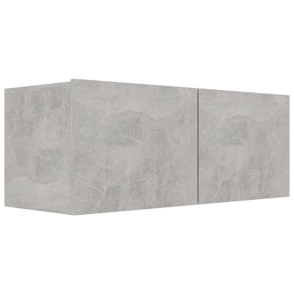 4 db betonszürke forgácslap tv-szekrény 80 x 30 x 30 cm 4 db betonszürke forgácslap tv-szekrény 80 x 30 x 30 cm