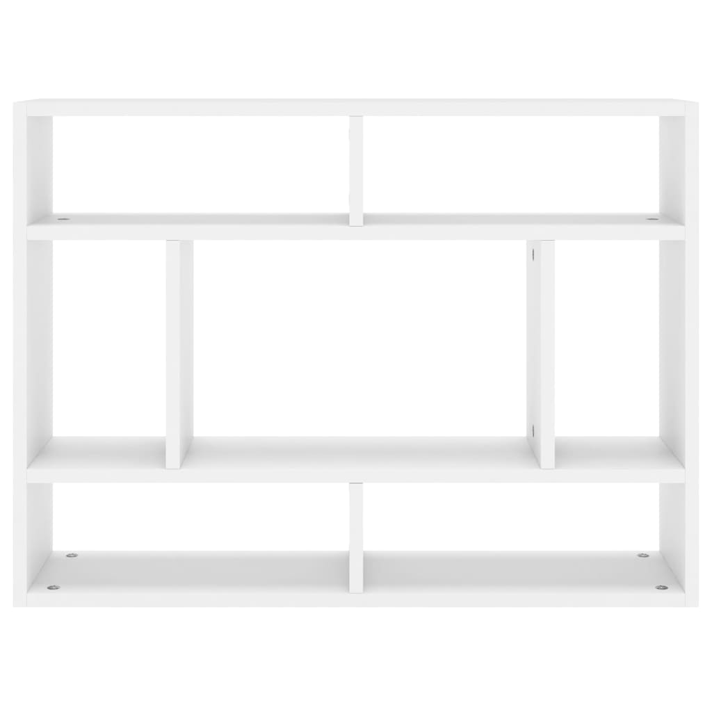 Fehér forgácslap fali polc 75 x 16 x 55 cm