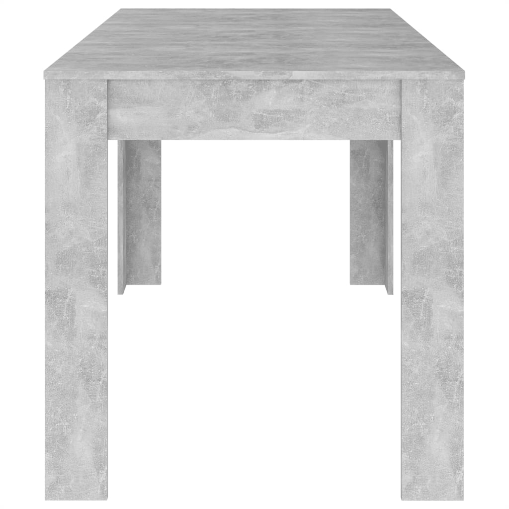 Betonszürke forgácslap étkezőasztal 140 x 74,5 x 76 cm Betonszürke forgácslap étkezőasztal 140 x 74,5 x 76 cm