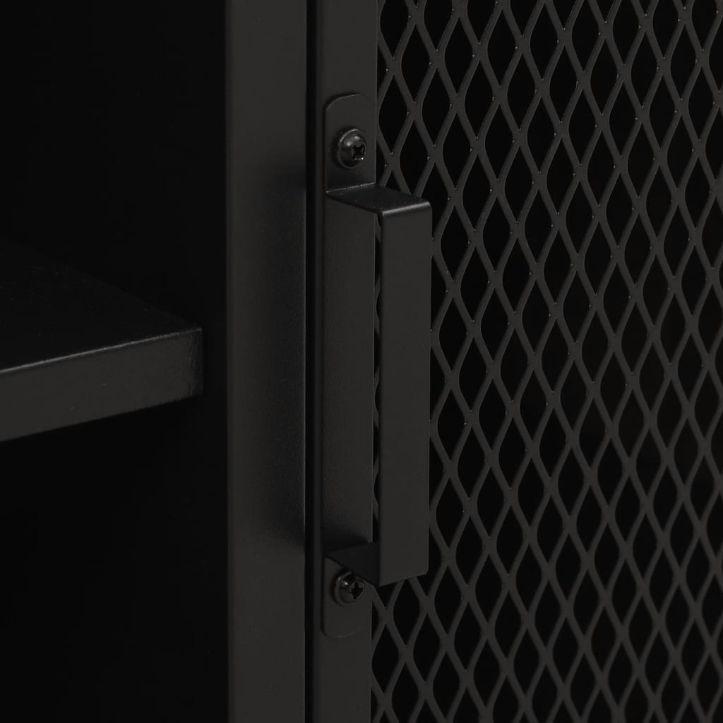 Rusztikus barna fém és mdf tv-szekrény 105 x 36 x 47 cm