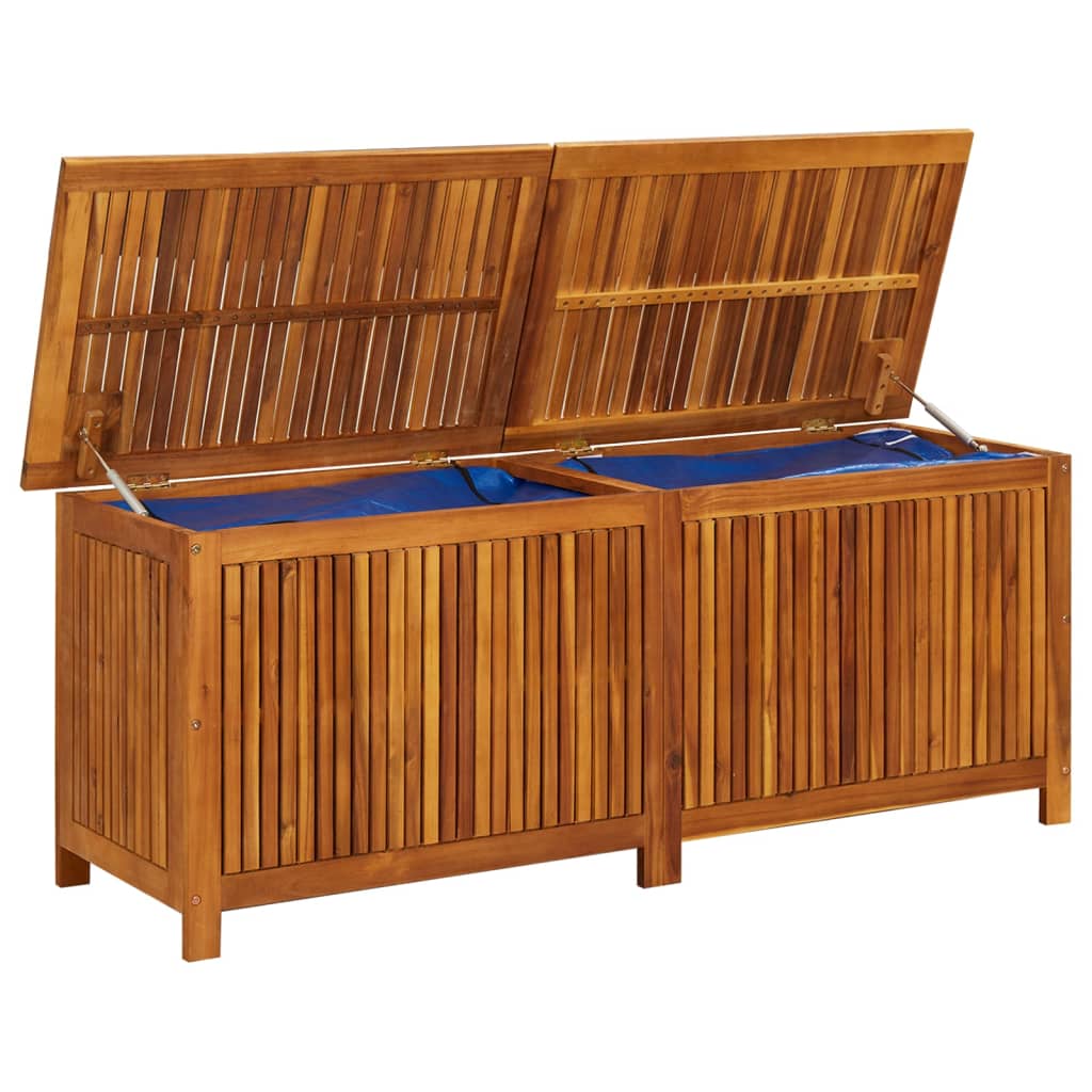 Tömör akácfa kerti tárolóláda 150 x 50 x 58 cm Tömör akácfa kerti tárolóláda 150 x 50 x 58 cm