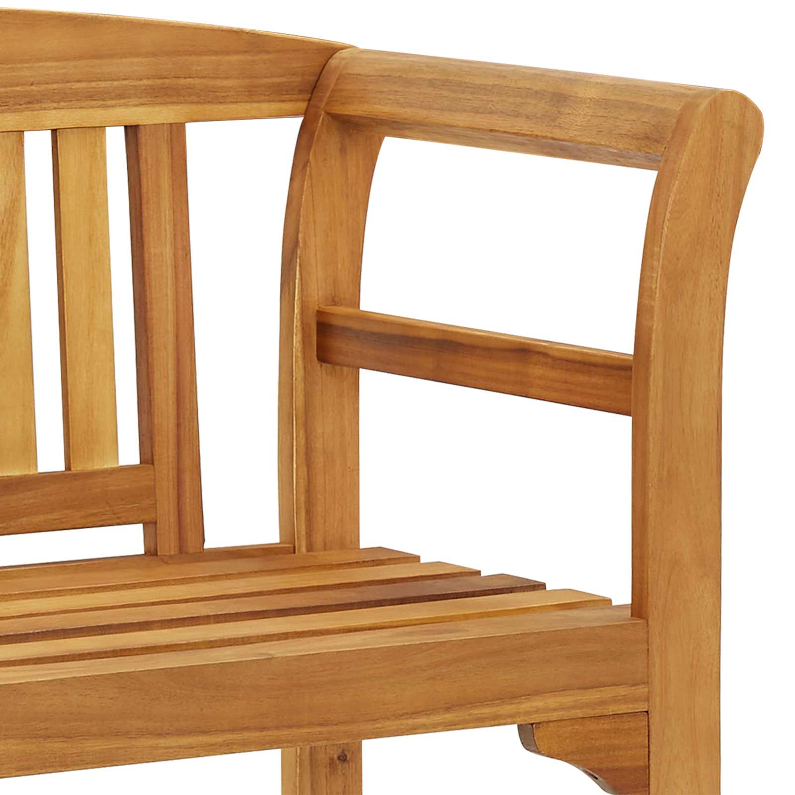 Tömör tíkfa kerti pad 114 cm