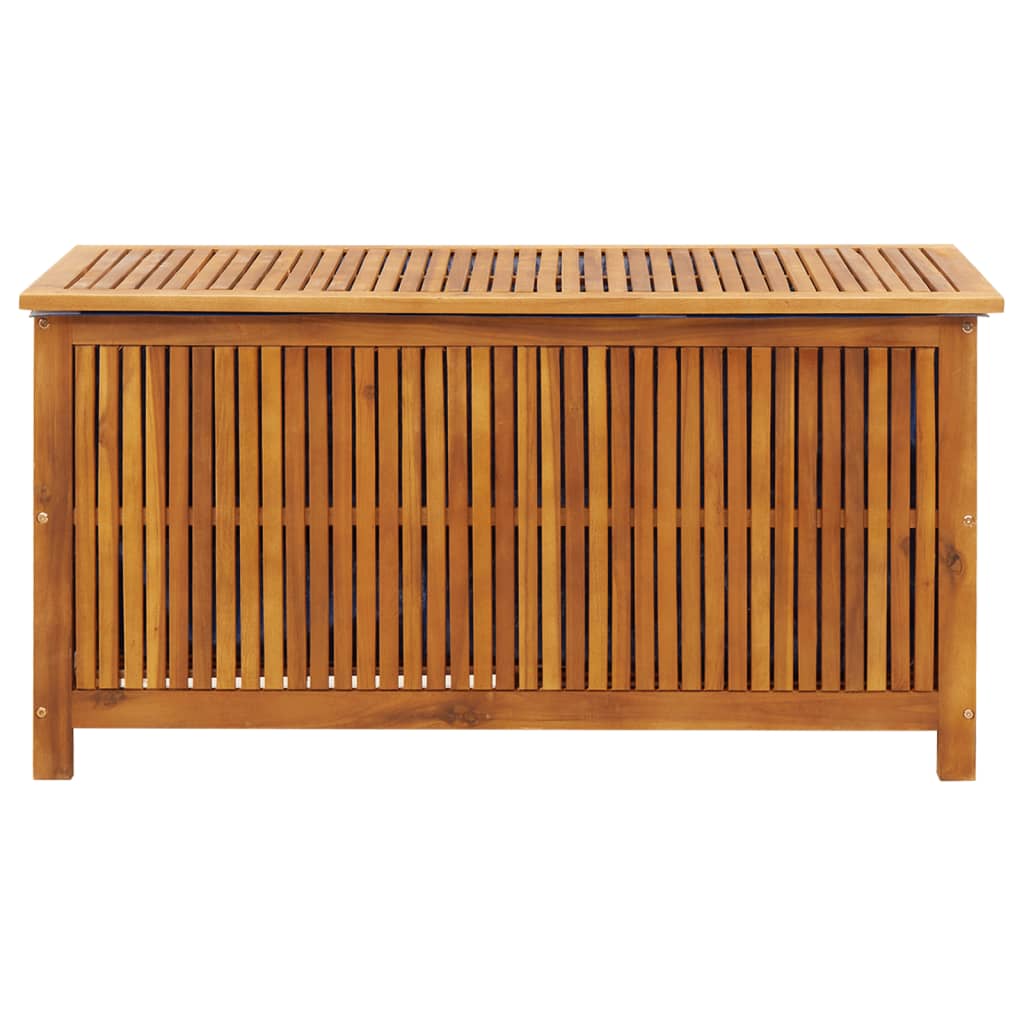 Tömör akácfa kerti tárolóláda 113 x 50 x 58 cm