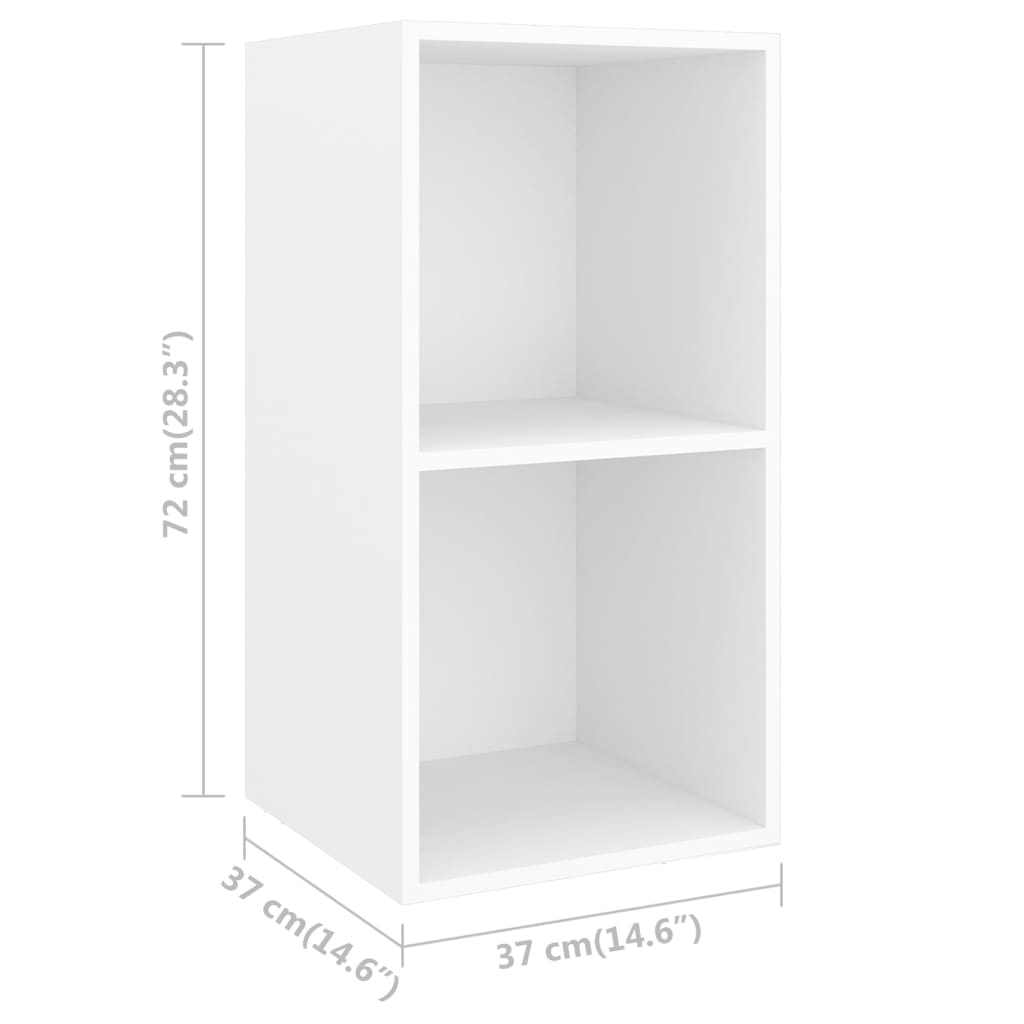 4 db fehér forgácslap falra szerelhető tv-szekrény 4 db fehér forgácslap falra szerelhető tv-szekrény