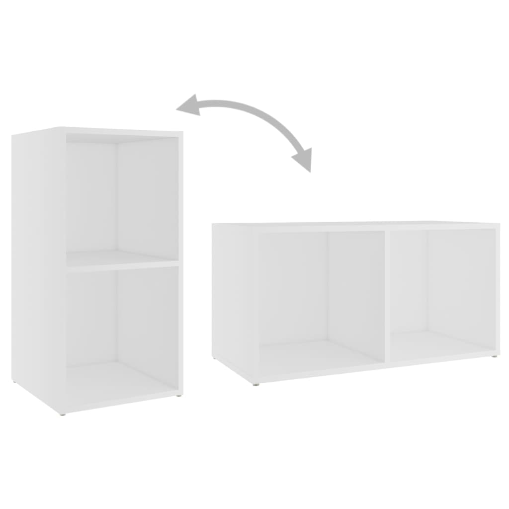 2 db fehér forgácslap tv-szekrény 72 x 35 x 36,5 cm 2 db fehér forgácslap tv-szekrény 72 x 35 x 36,5 cm