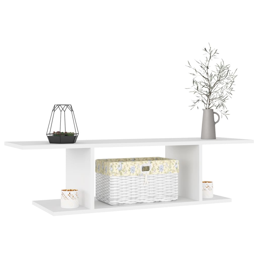 Fehér falra szerelhető tv-szekrény 103 x 30 x 26,5 cm