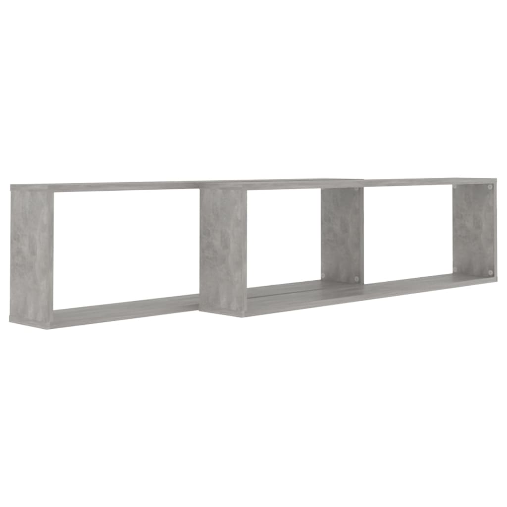 2 db betonszürke forgácslap fali polc 100 x 15 x 30 cm 2 db betonszürke forgácslap fali polc 100 x 15 x 30 cm