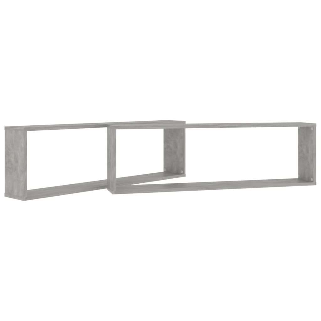 2 db betonszürke forgácslap fali polc 100 x 15 x 30 cm 2 db betonszürke forgácslap fali polc 100 x 15 x 30 cm