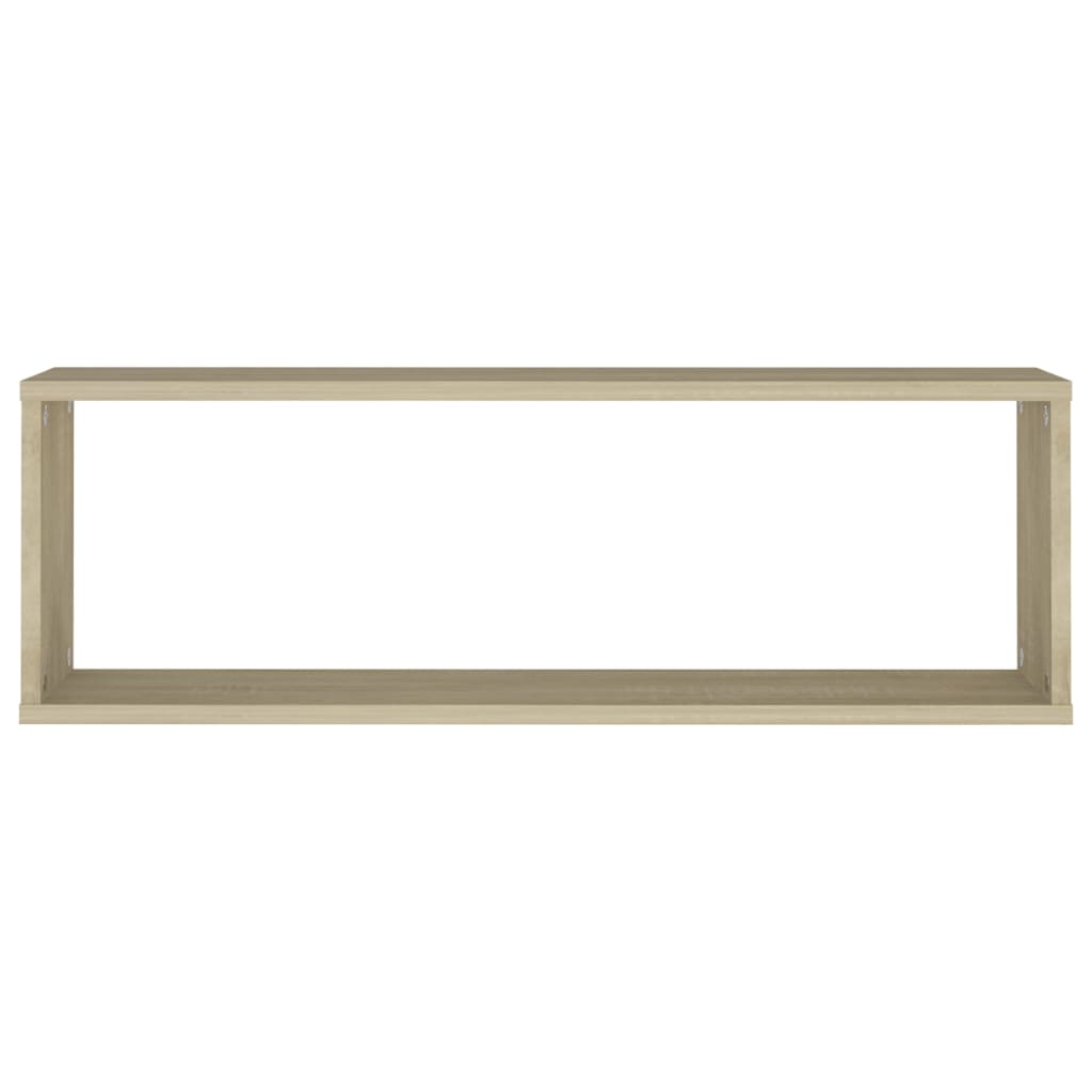 2 db sonoma-tölgy színű forgácslap fali polc 80 x 15 x 26,5 cm