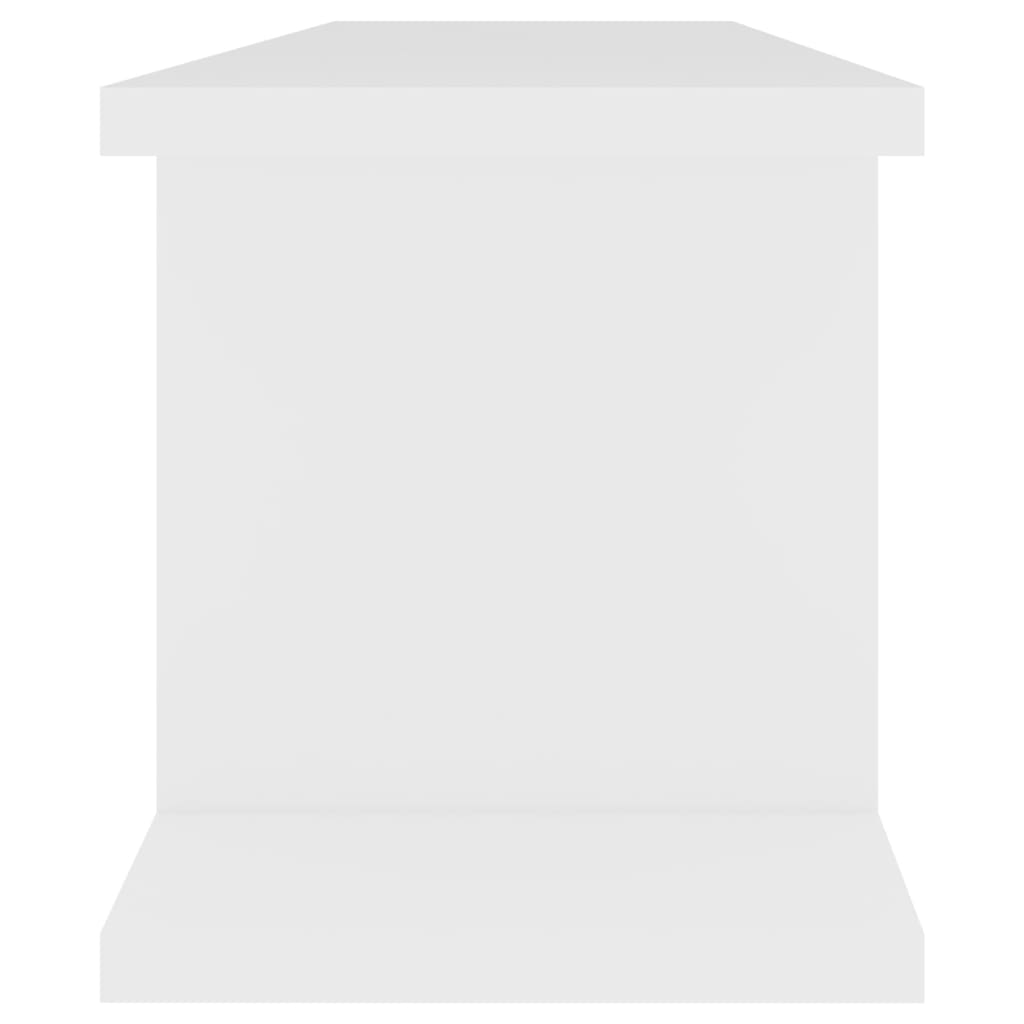 2 db fehér forgácslap fali polc 78 x 18 x 20 cm