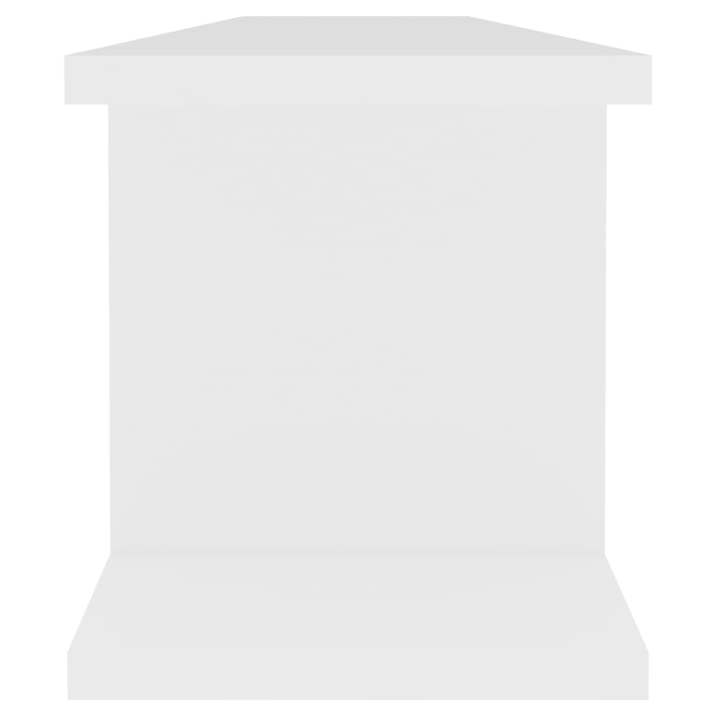 2 db fehér forgácslap fali polc 90 x 18 x 20 cm