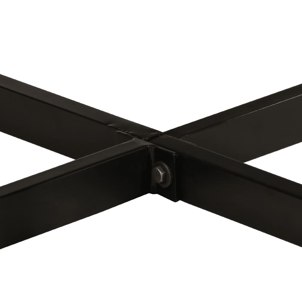 Tömör újrahasznosított fa étkezőasztal 150 x 75 cm