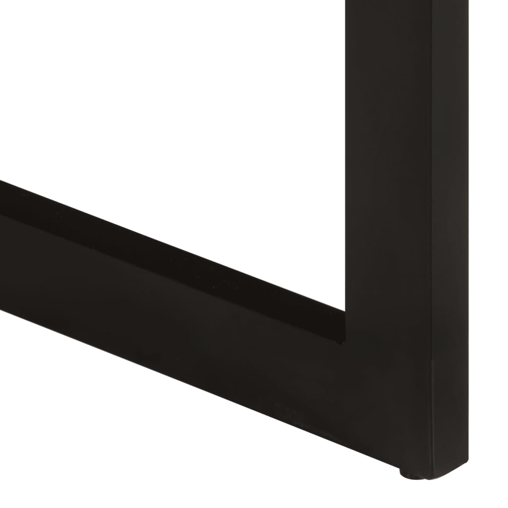 Tömör újrahasznosított fa étkezőasztal 150 x 75 cm