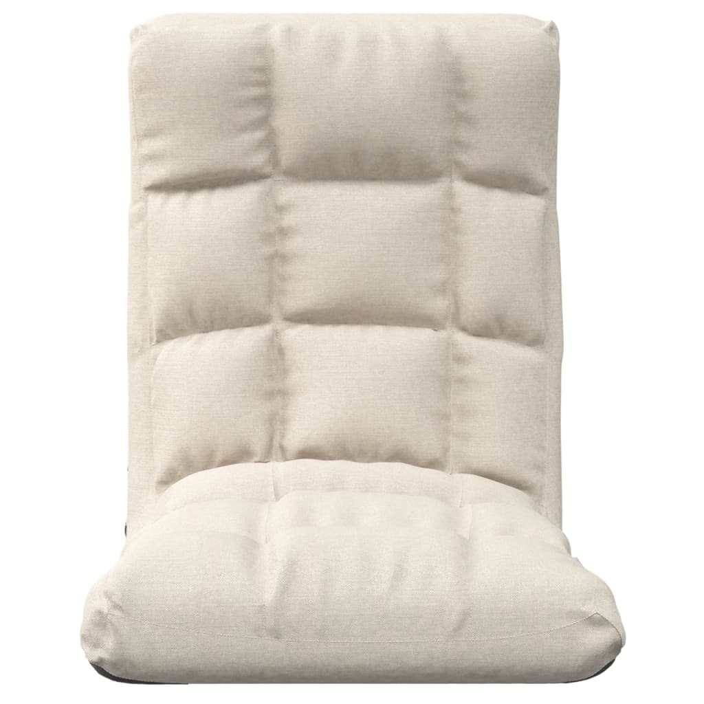 Krémszínű szövet összecsukható matracszék