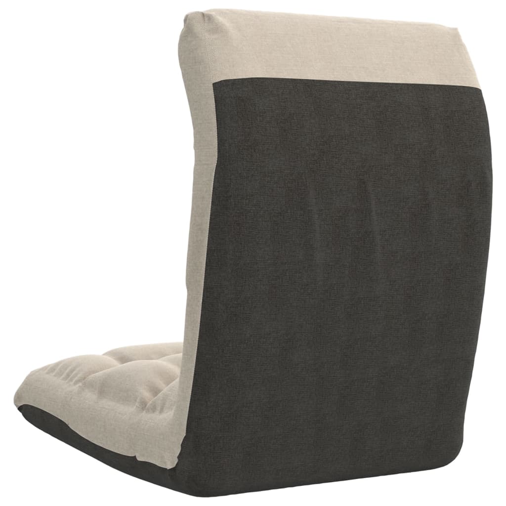 Krémszínű szövet összecsukható matracszék