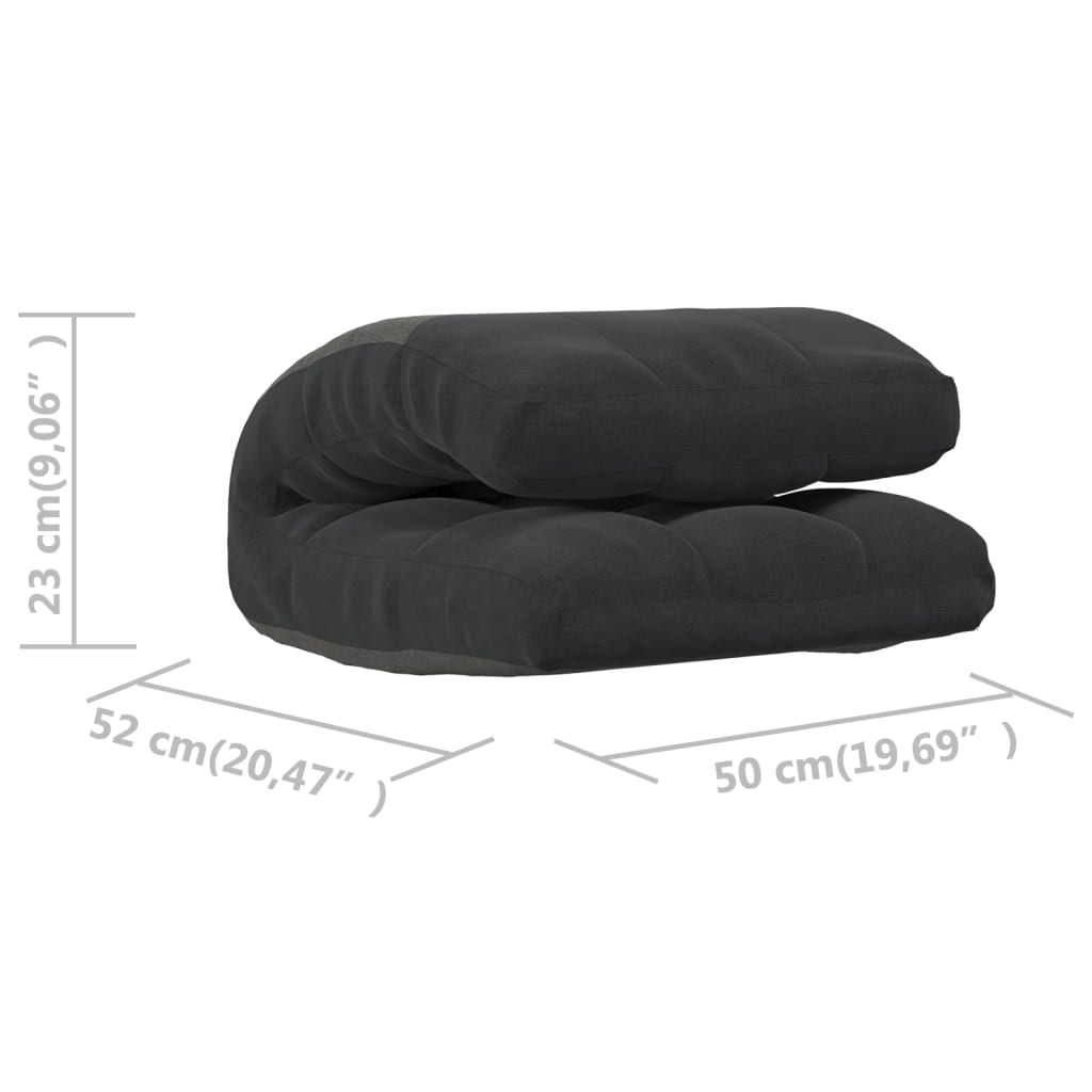 Fekete összecsukható szövet matracszék