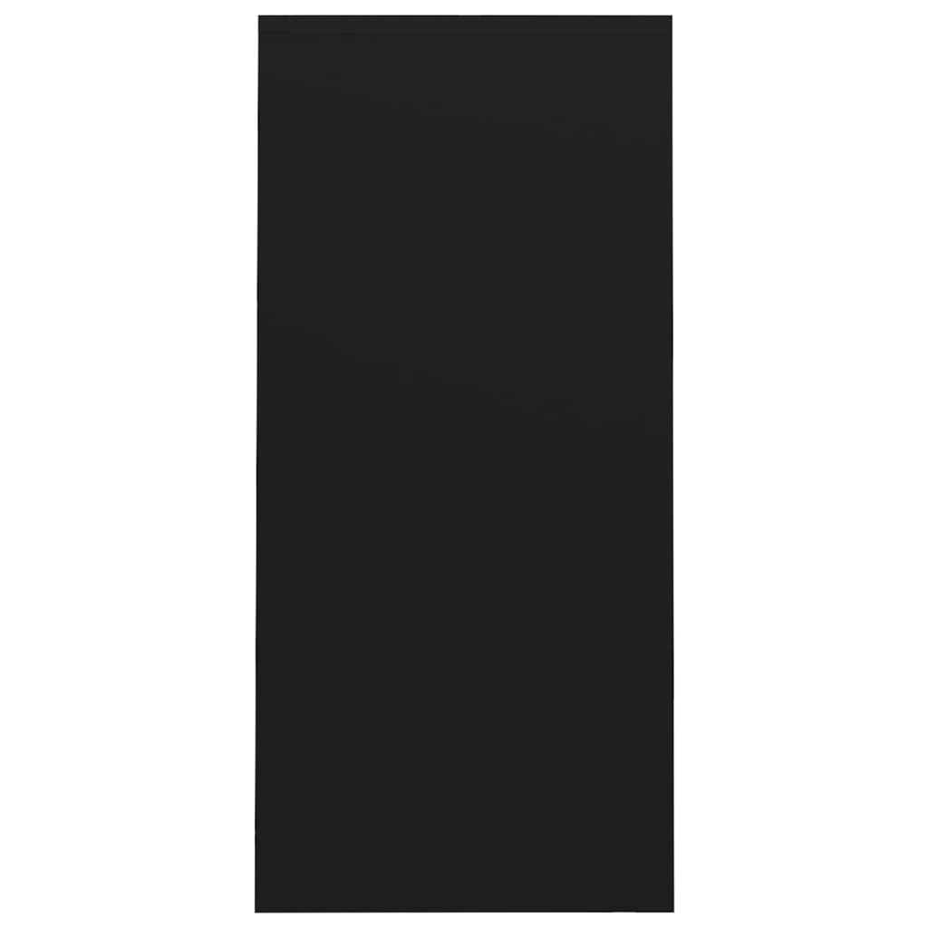 Fekete forgácslap laptopasztal 102,5 x 35 x 75 cm