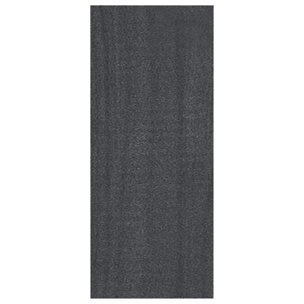 Szürke tömör fenyőfa könyvszekrény 40 x 30 x 71,5 cm