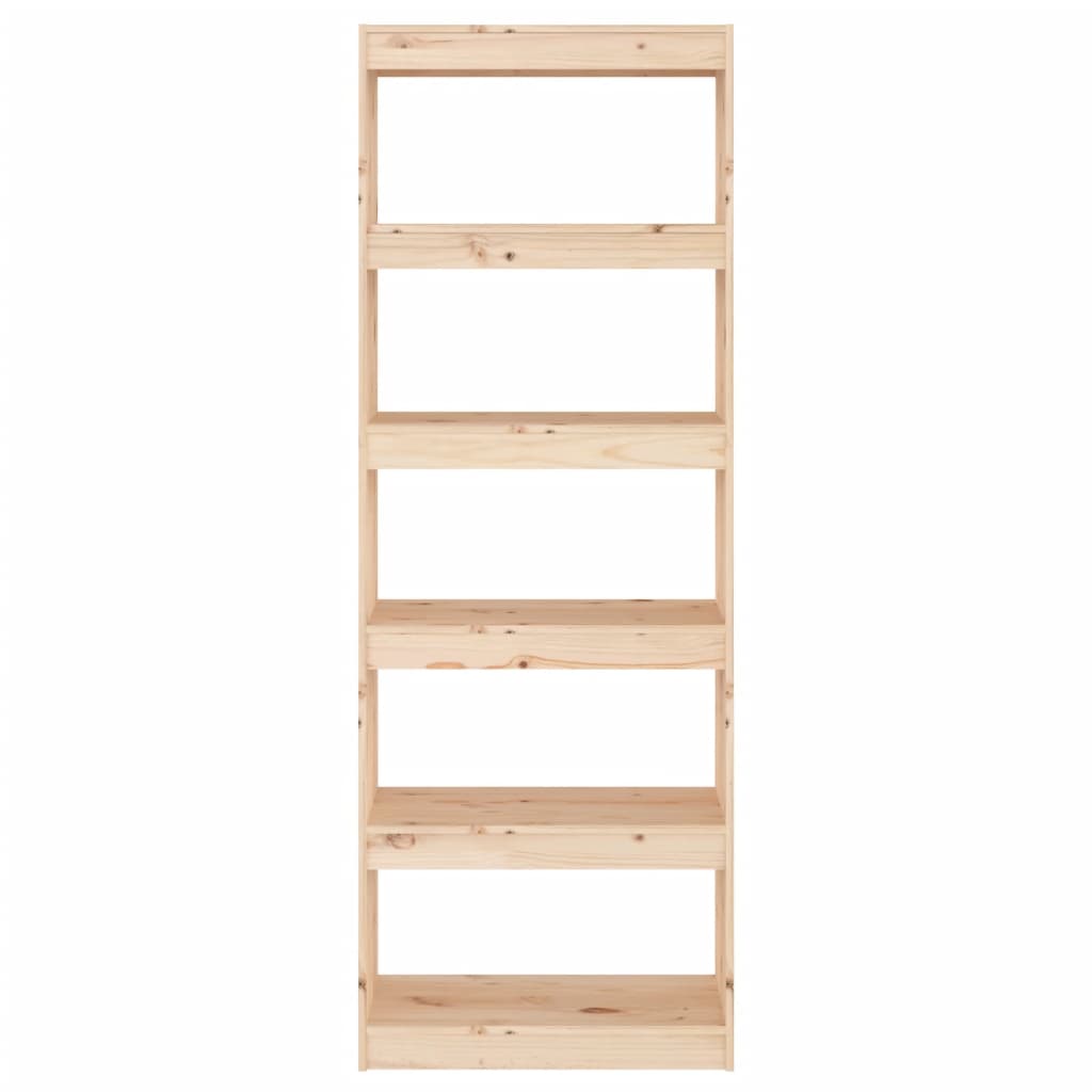 Tömör fenyőfa könyvszekrény/térelválasztó 60 x 30 x 167,5 cm