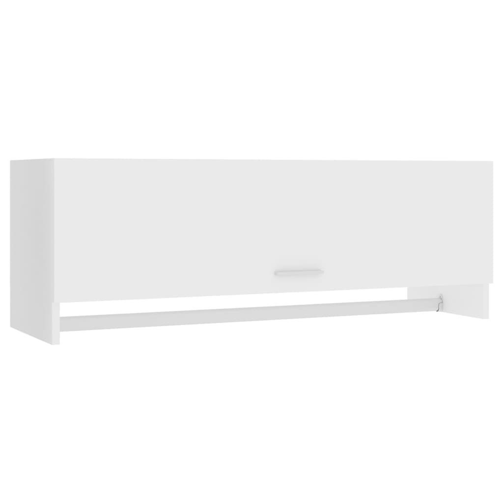 Fehér forgácslap ruhásszekrény 100 x 32,5 x 35 cm