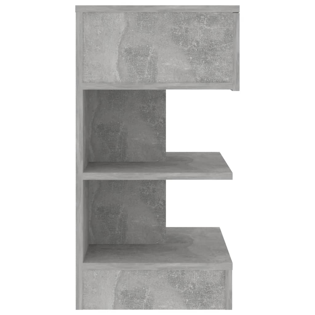 2 db betonszürke éjjeliszekrény 40 x 35 x 65 cm