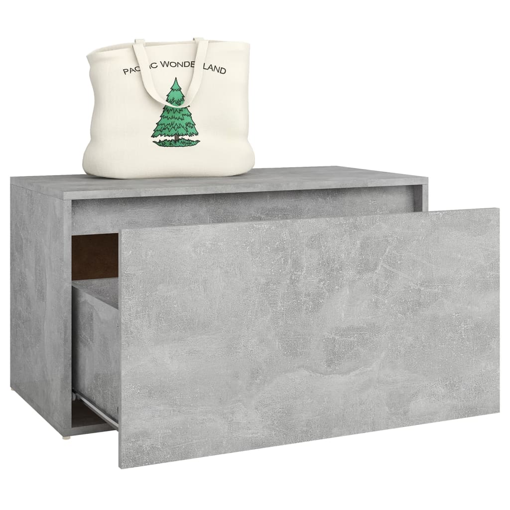 Betonszürke forgácslap előszobapad 80 x 40 x 45 cm Betonszürke forgácslap előszobapad 80 x 40 x 45 cm