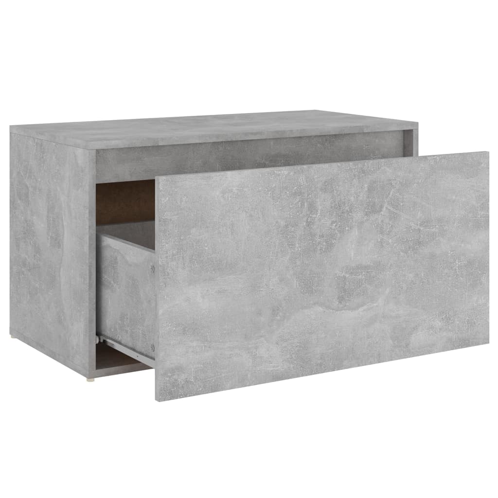 Betonszürke forgácslap előszobapad 80 x 40 x 45 cm Betonszürke forgácslap előszobapad 80 x 40 x 45 cm