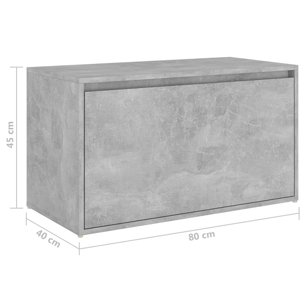 Betonszürke forgácslap előszobapad 80 x 40 x 45 cm Betonszürke forgácslap előszobapad 80 x 40 x 45 cm