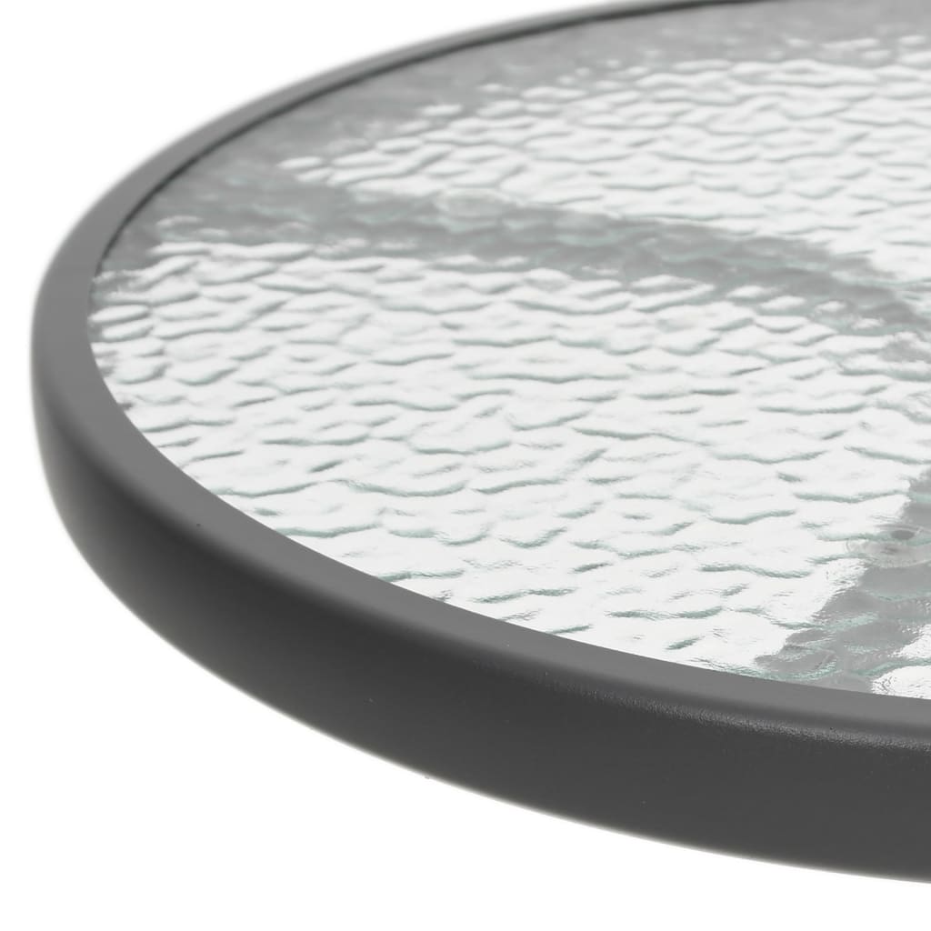 Antracitszürke acél kerti asztal ø50 x 71 cm