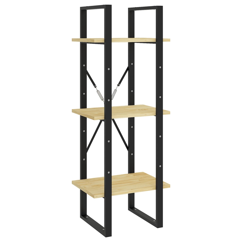 Ötszintes fenyőfa könyvszekrény 40 x 30 x 175 cm