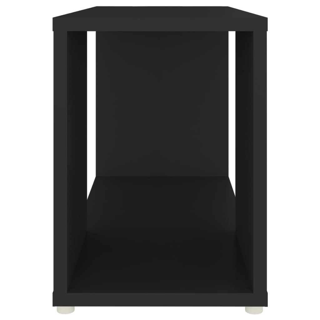 Fekete forgácslap tv-szekrény 60 x 24 x 32 cm Fekete forgácslap tv-szekrény 60 x 24 x 32 cm