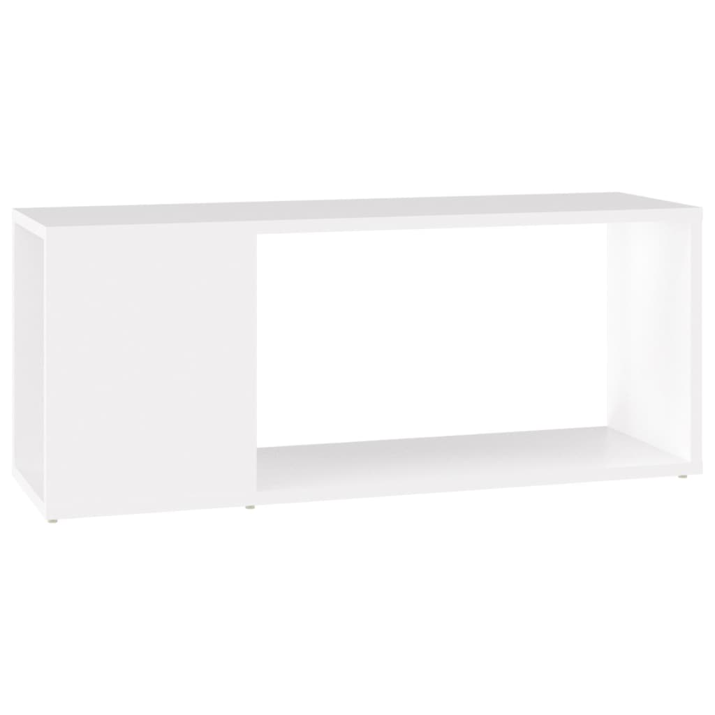 Fehér forgácslap tv-szekrény 80 x 24 x 32 cm