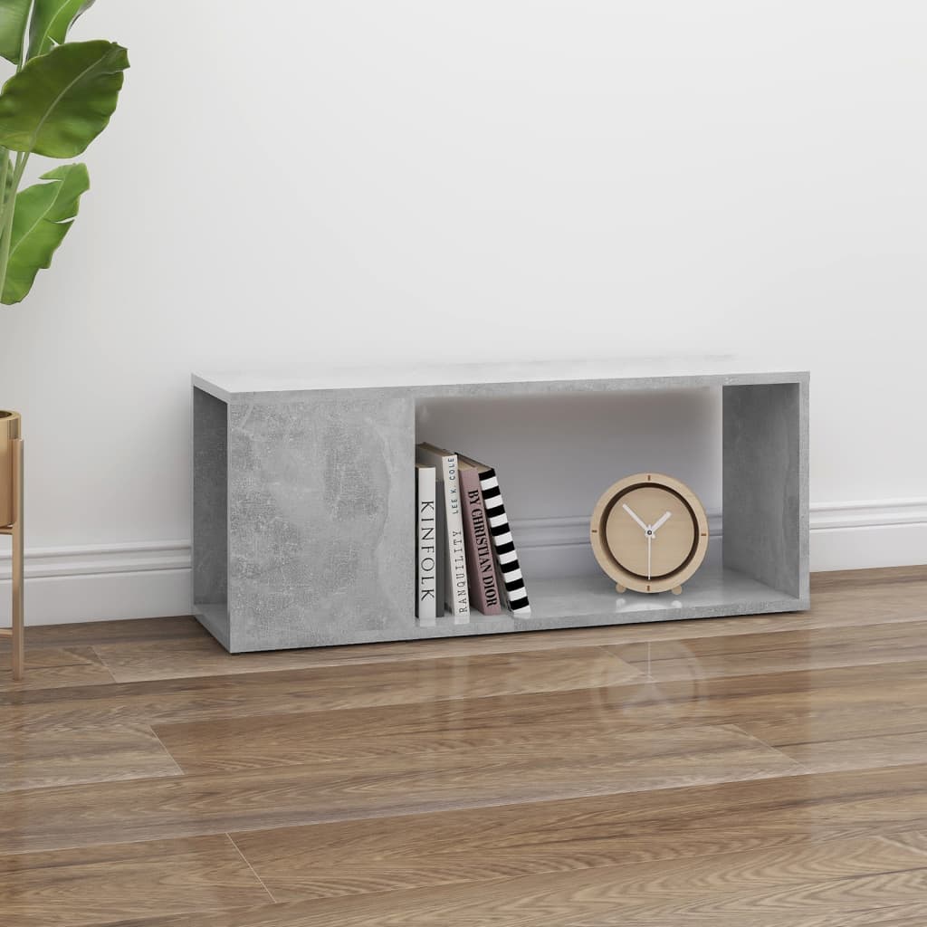 Betonszürke forgácslap tv-szekrény 80 x 24 x 32 cm