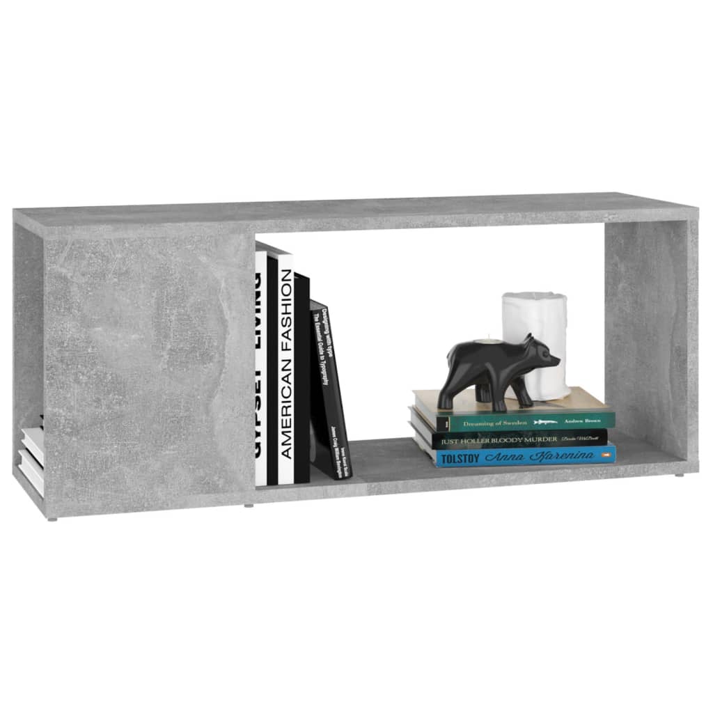 Betonszürke forgácslap tv-szekrény 80 x 24 x 32 cm