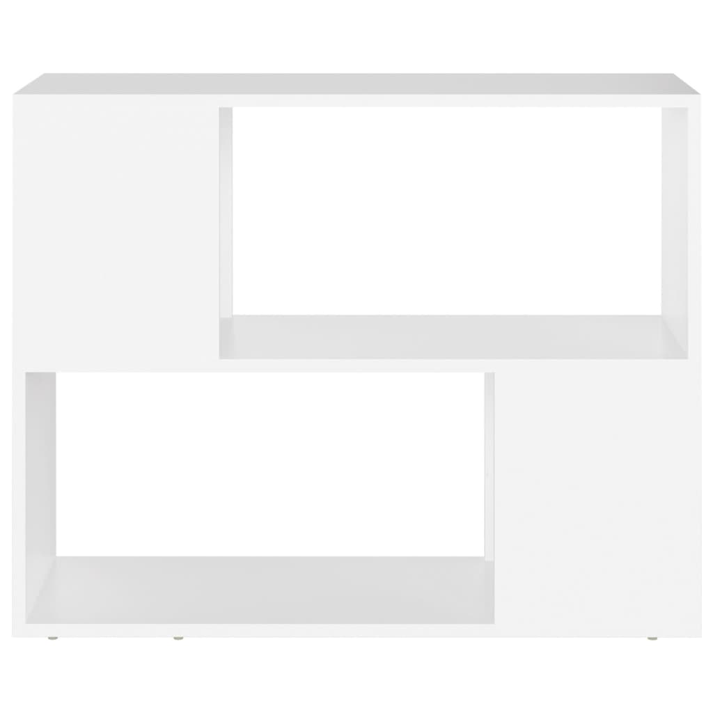 Fehér forgácslap tv-szekrény 80 x 24 x 63 cm