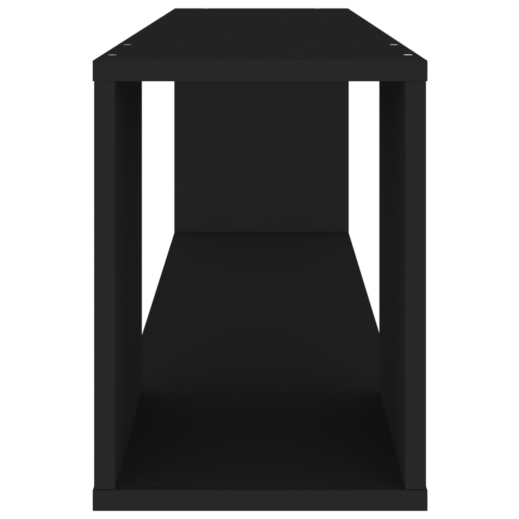 Fekete forgácslap tv-szekrény 100 x 24 x 32 cm Fekete forgácslap tv-szekrény 100 x 24 x 32 cm