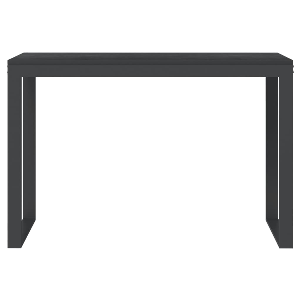 Fekete forgácslap számítógépasztal 110 x 60 x 73 cm